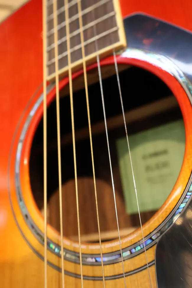 acoustic guitar closup